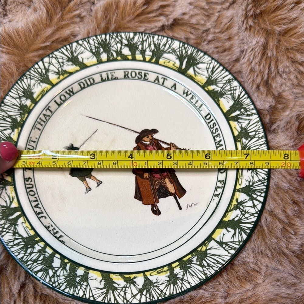 Vtg Royal Doulton Decorative Plate with Fishing Scene - Picture 2 of 7